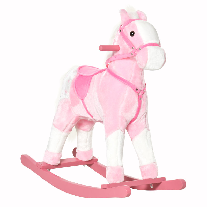 Acquah Kids Plush Rocker, Pink