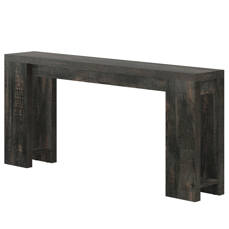 Farmhouse Console Table, Black