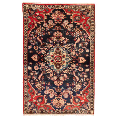 Tapis bleu marine Yanbo 4 pi 6 po x 6 pi 8 po