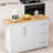 Kitchen Island Cart with Expandable Desktop and Large Storage-529338661