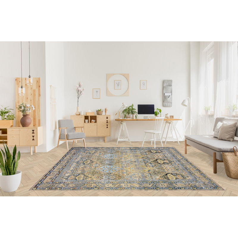 Hand Woven Silk and Wool Moroccan Area Rug, Rectangle 8' x 10'