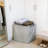4Pcs,Large Capacity Fabric Storage Basket For Laundry, Toys, And Home Organization - Foldable, Water-Resistant, And Durable Square Design
