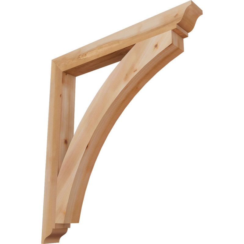 Thorton Traditional Bracket, 40"H x 3.5"W x 36"D, Western Red Cedar (Smooth)
