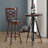 Carnes Swivel Upholstered Counter Stool with Solid Wood Frame-1387386301