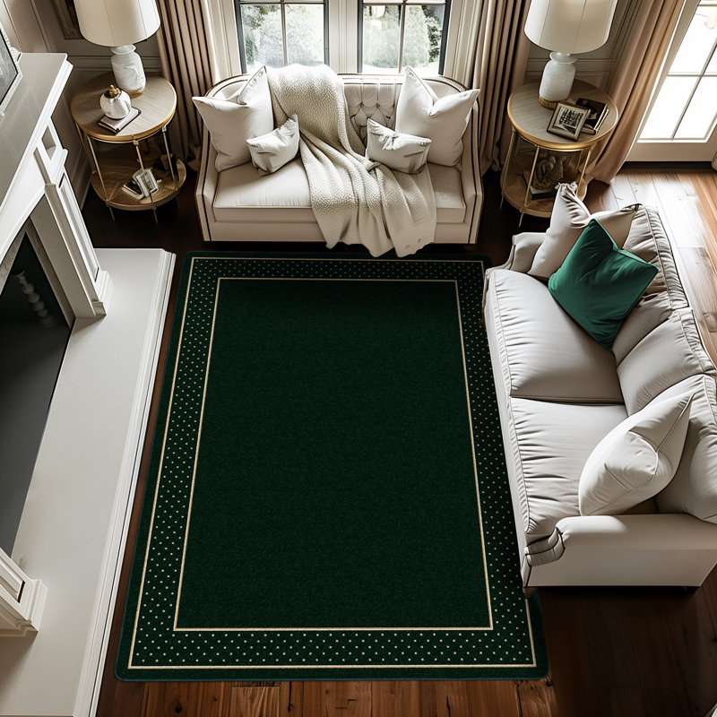 Alminus Design Center Legacy Emerald Bordered Area Rug, Rectangle 10'9" x 13'2"