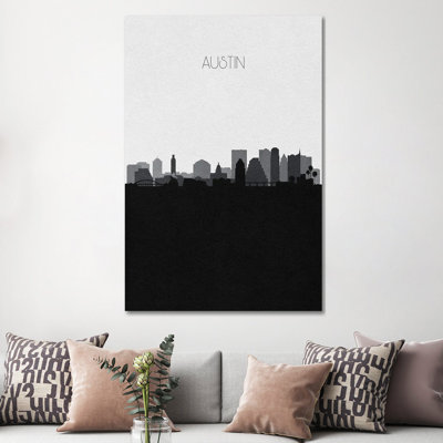 Austin Skyline by Ayse Deniz Akerman - Wrapped Canvas Gallery-Wrapped Canvas Giclée