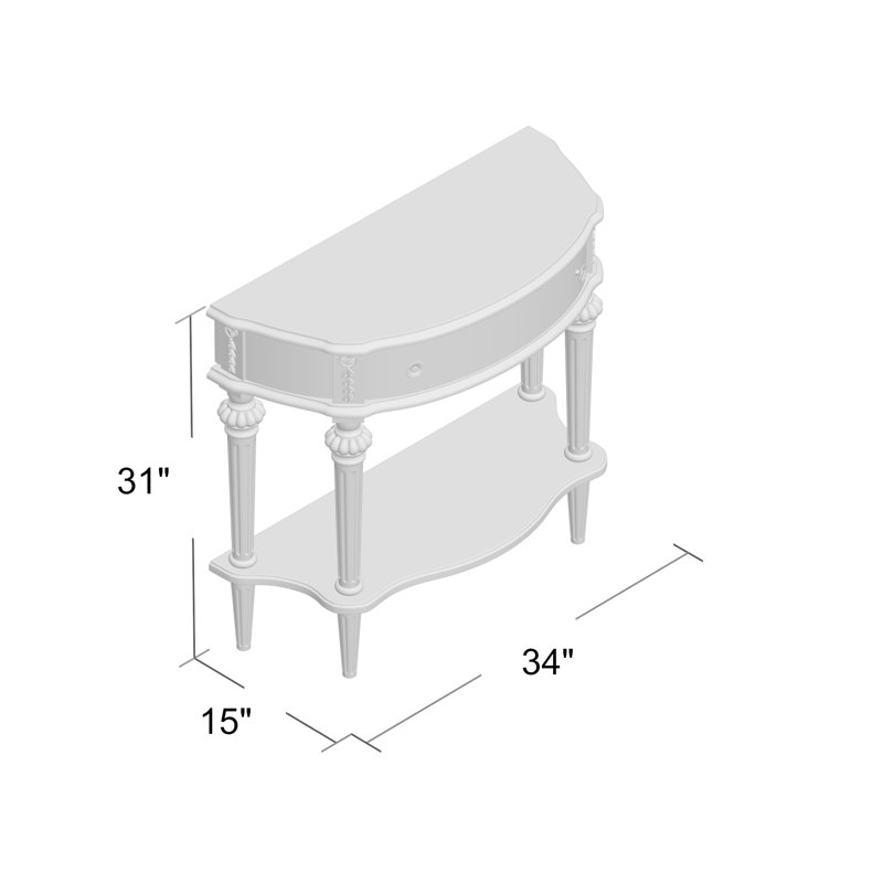 Console 34 po Roloff, Muscade