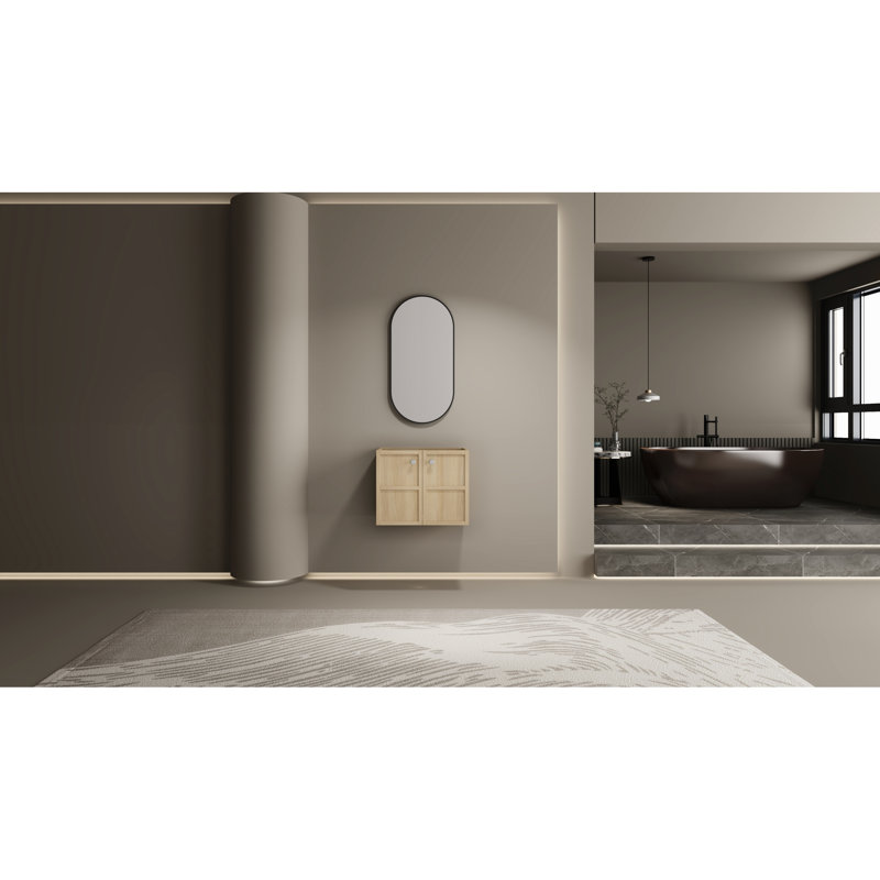 Meuble-lavabo de 24 po - Contreplaqué de chêne pour un look élégant