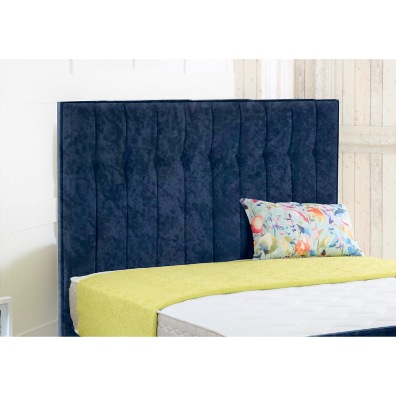 Armory Upholstered Headboard, Super King (6'), Blue
