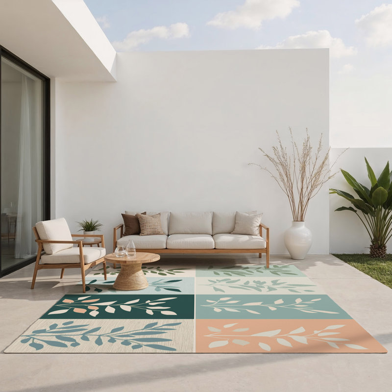 Forest Serenity Indoor And Outdoor Area Rug, Rectangle 2' x 3'