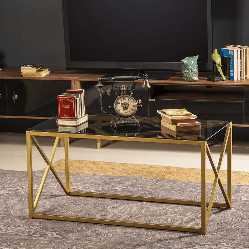 Sunna 94cm W Coffee Table, Gold
