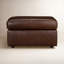 Savannah Leather Ottoman-82732497