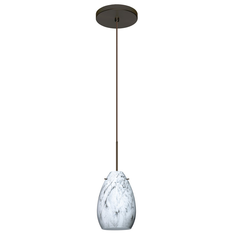 Luminaire suspendu 1 cloche pour une cloche Drasner, Bronze, Halogène