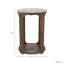 Table d'appoint moderne avec plateau en marbre et base en bois Odera-2043889207