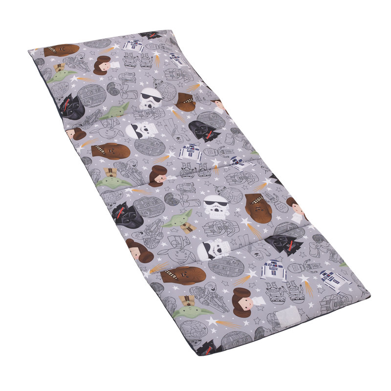 Tapis de Noël pour tout-petits NoJo Star Wars Welcome to the Galaxy bleu marine et gris Yoda