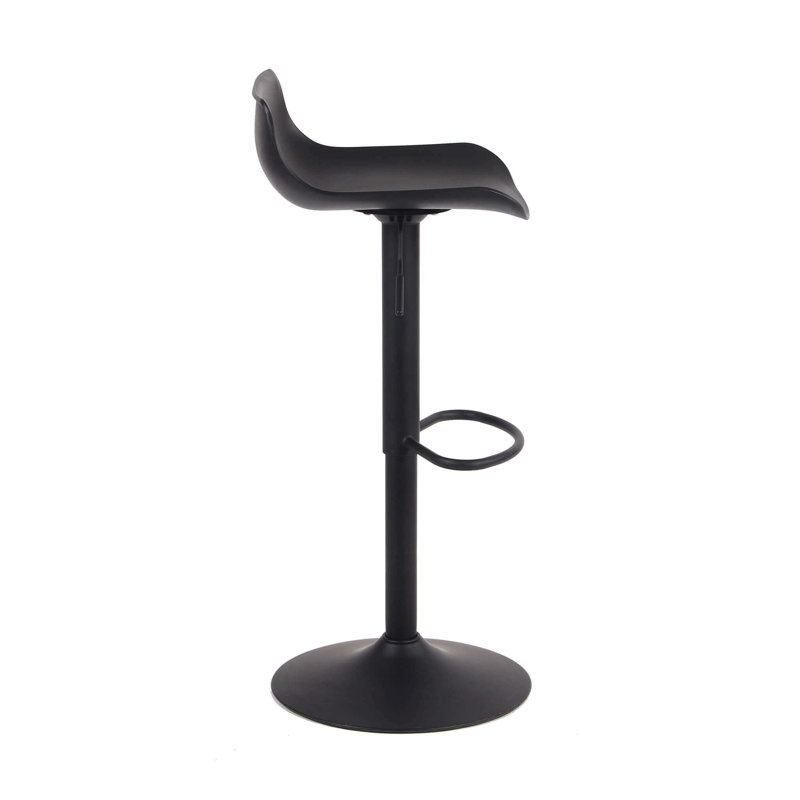 Kieralee Swivel Adjustable Height Counter Stool, Black