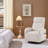 Corduroy Swivel Nursery Glider Chair for Nursery Room Living Room-104470381