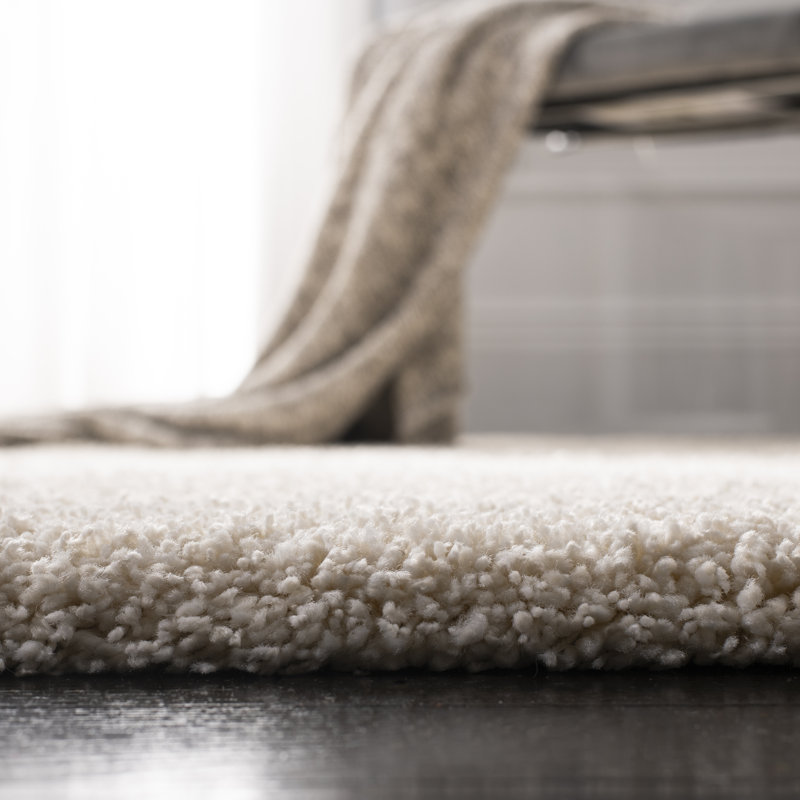 Schaeffer Solid Colour Natural Fibers Area Rug, Rectangle 201 x 290 cm