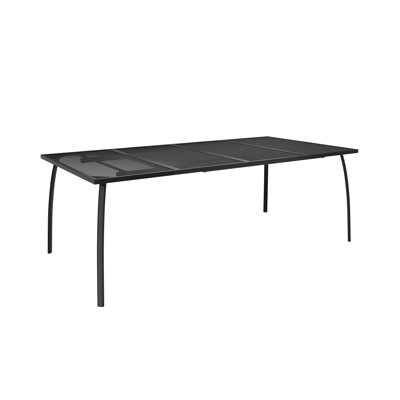 Myion Outdoor Dining Table withMesh Design Garden Furniture Steel