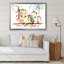 Château jaune rétro - peinture sur toile-67465508-67465523