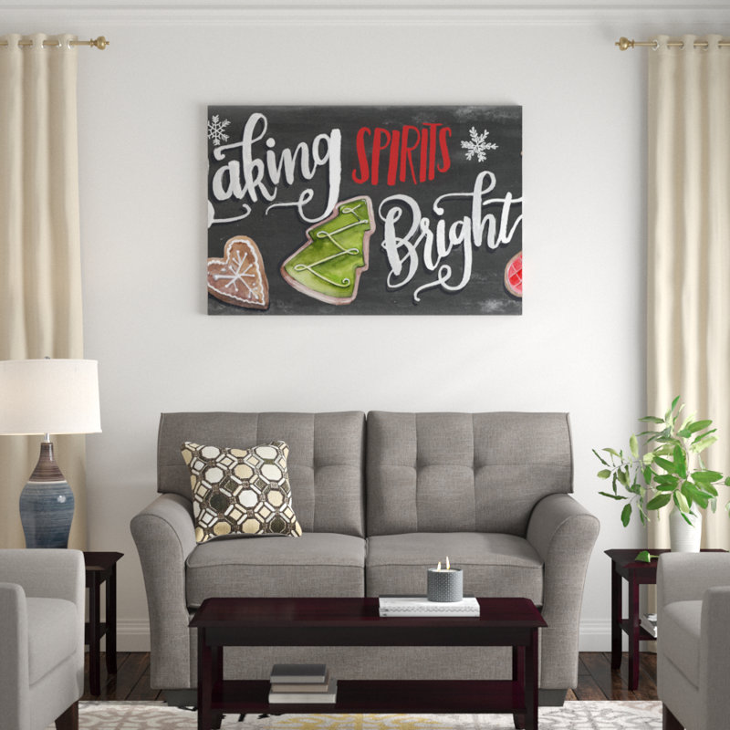 Baking Spirits Bright Collection D by Jennifer Paxton Parker - Graphic Art Print, 81cm H x 122cm W, Wrapped Canvas