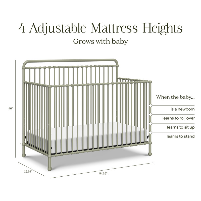 Winston 4-in-1 Convertible Crib, Heirloom Sage