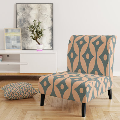 Fauteuil de chambre rembourré Mid-Century