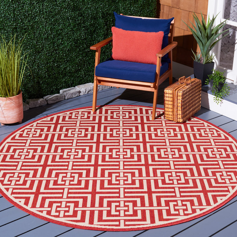 Tapis d'intérieur / extérieur Carovella, Rond 6 pi 7 po