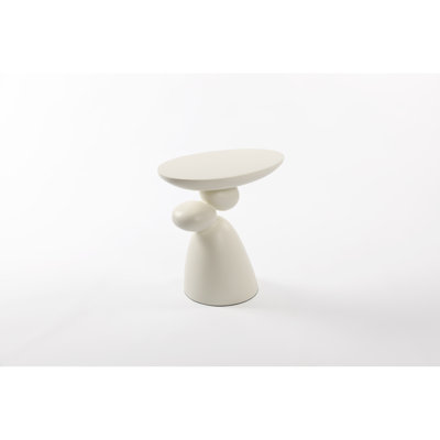 Lucky Stone End Table, Fiberglass Side Table, Modern Minimalist Corner Table, Coffee Table With Decoration,  For Living Room, Bedroom, Guestroom