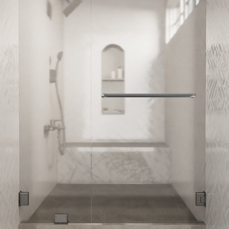 Porte-serviettes de douche tubulaire standard de centre à centre 20 pouces Brixwell TB-20SM-SC sans rondelles, chrome satiné