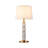 Modern Gold Metal Alabaster Stone Table Lamp
