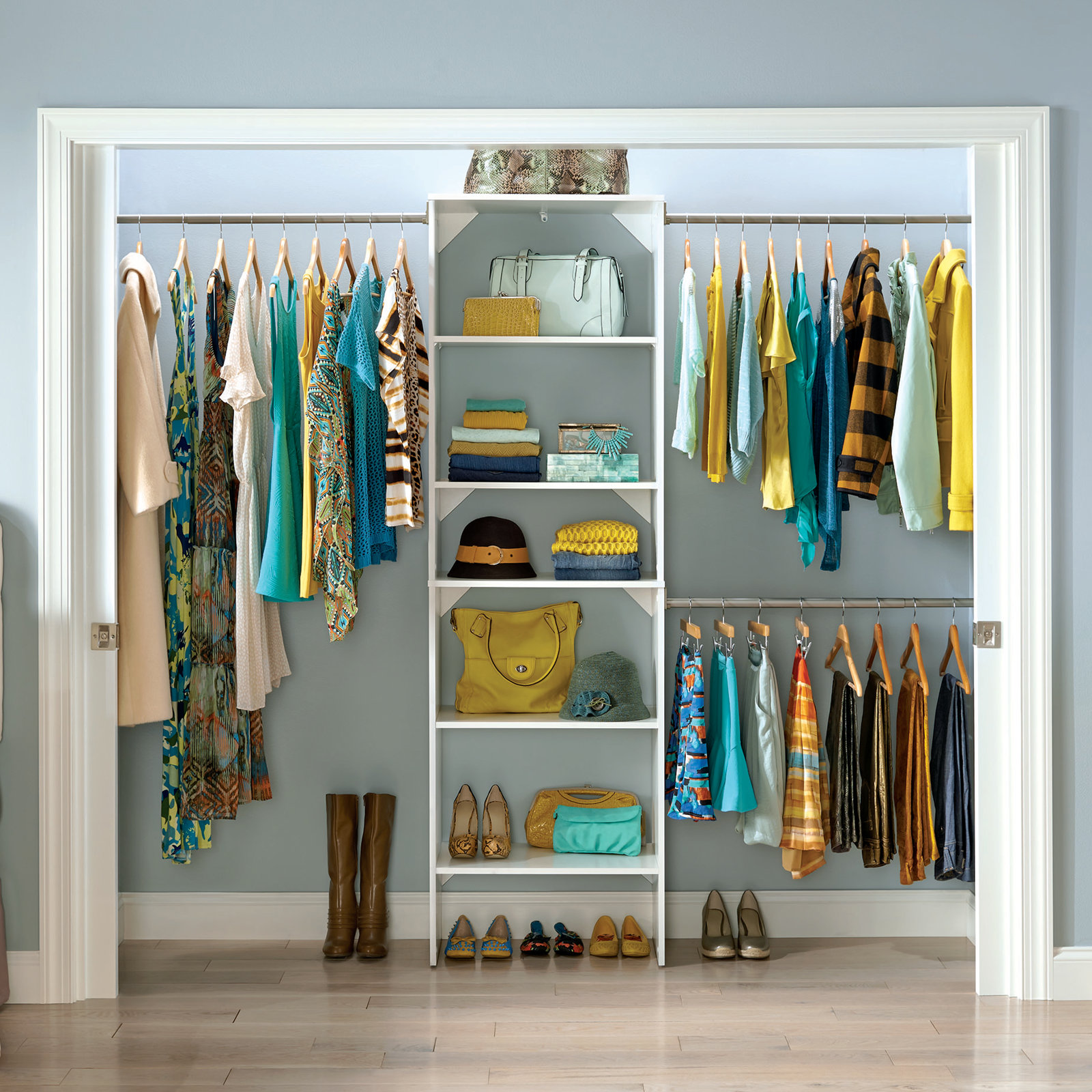 SuiteSymphony Closet System Starter Kit, Pure White