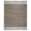 Tapis de couleur unie en coton tissé à la main gris clair Exley-1243278242
