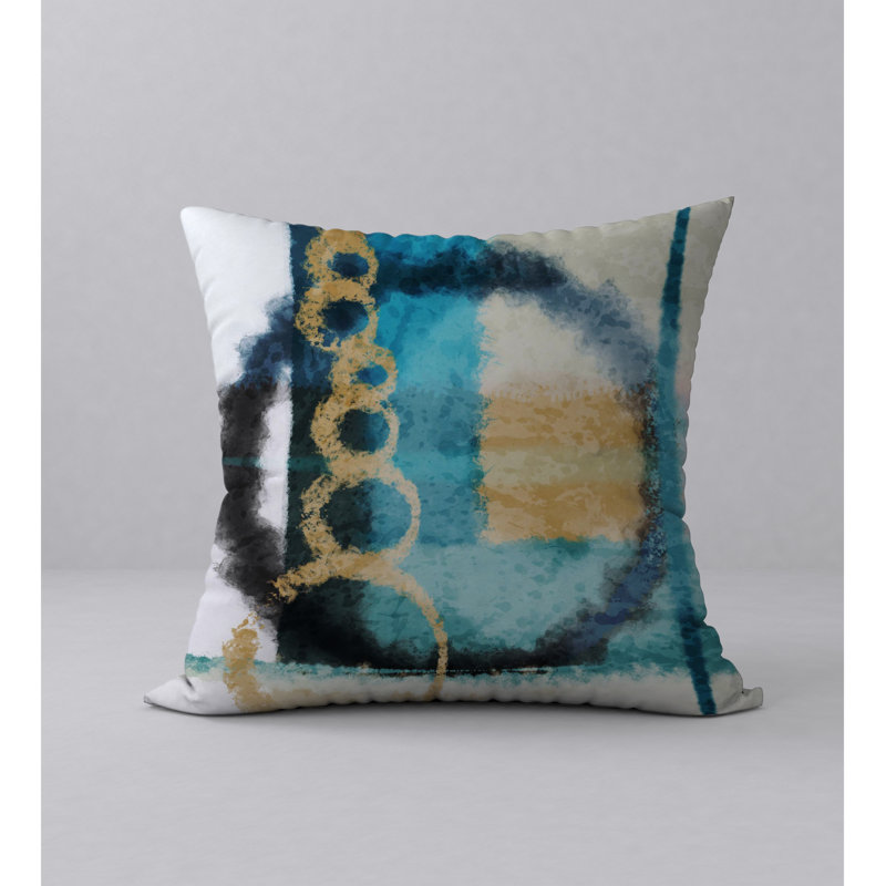 Housse de coussin décorative carrée et insert Coy, 24 po x 24 po
