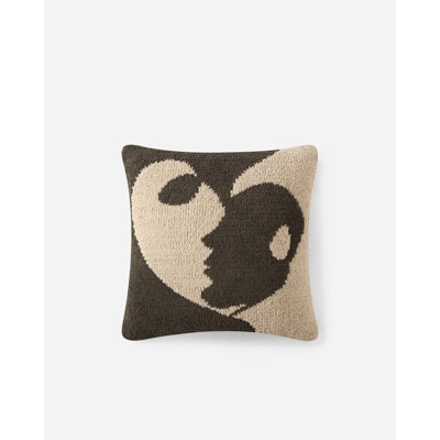 Faces II Throw Pillow