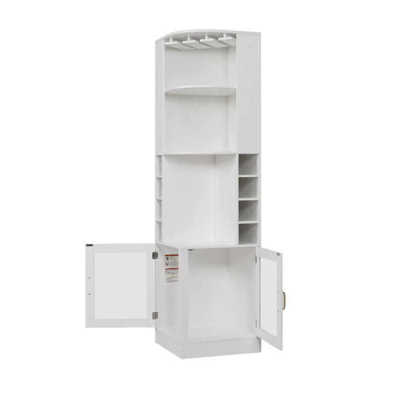 Meuble-bar de coin de style ferme, White