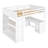 Loft Bed With Ladder, Shelves, And Desk-1065950539