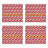  Fuchsia Waves Printed Table Runner