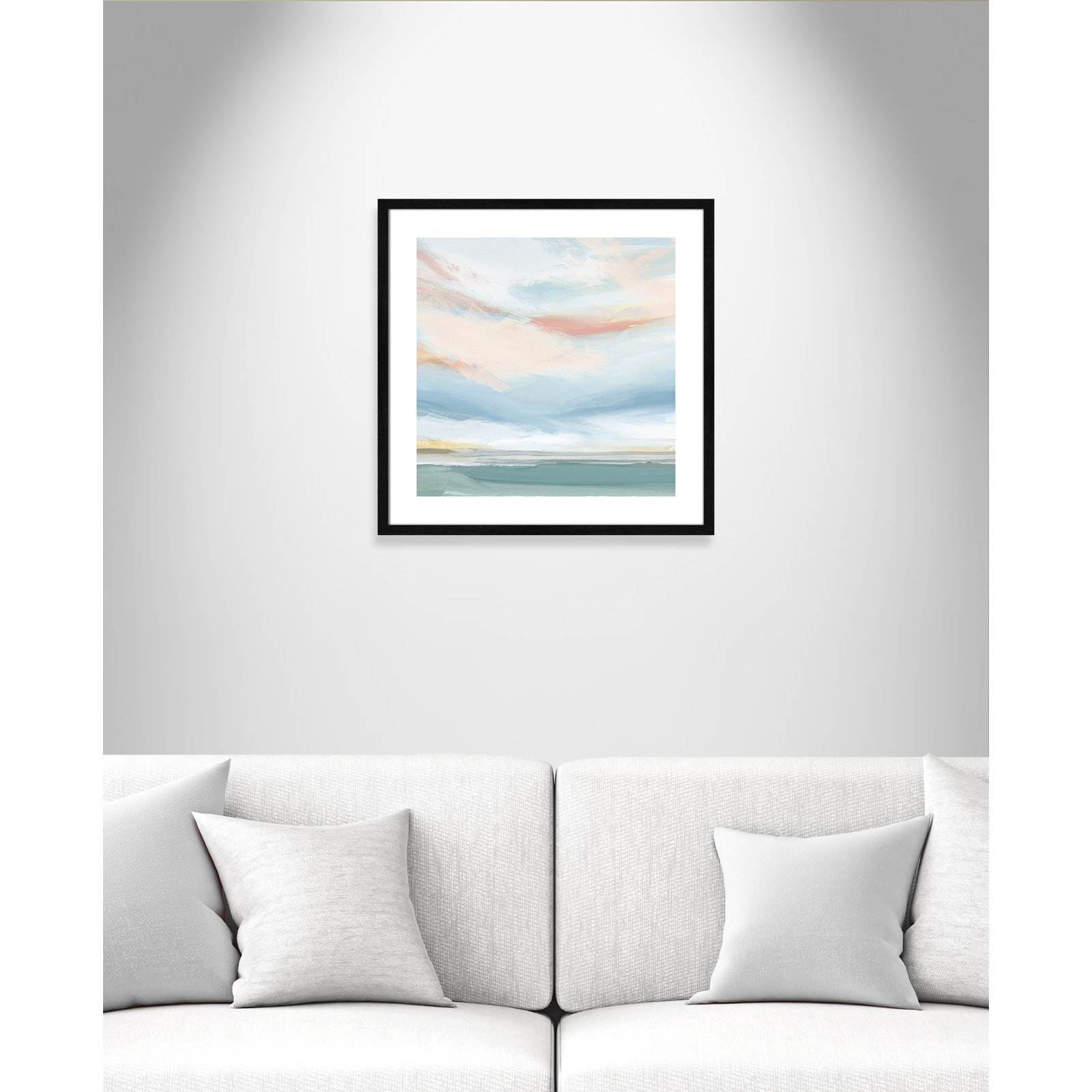 Delphi "Sweetness I" Painting by Isabelle Z, 24.75" H x 24.75" W x 0.75" D, Black Wood Framed Paper