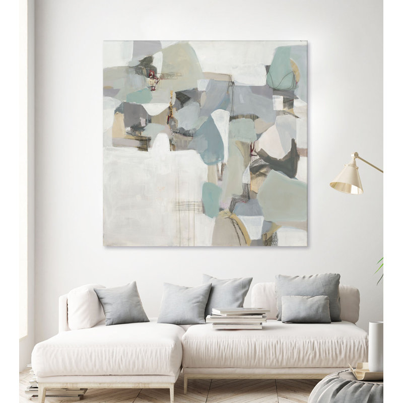 " Glacier " by Terri Burris Painting Print, 72" H x 72" W x 1.5" D