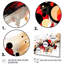 Symphonie abstraite rouge et noire I sur toile-158286686-158286687