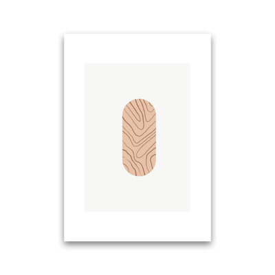 Mila Leaf Pink N2 by Pixy Paper - Print