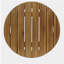 Table d'appoint d'extérieur en bois d'acacia 16 po, finition teck-209780669