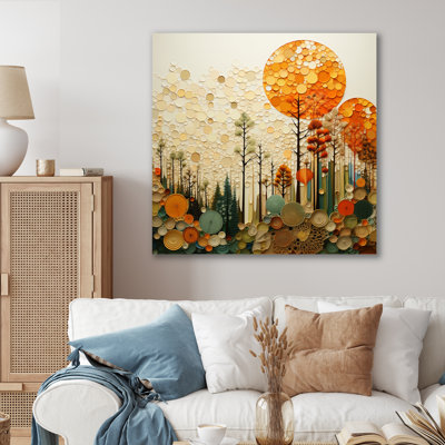 Hardedge Art Earthy Euphony VII - Hard Edge Painting Wall Art
