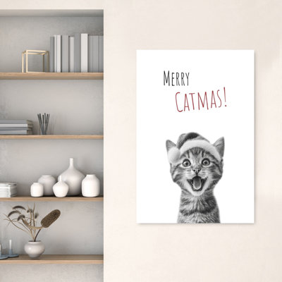 «Merry Catmas Kitten», reproduction d'art mural