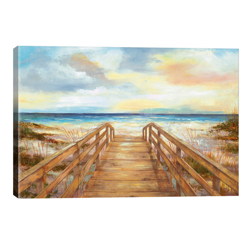 Walk to the Beach 1 Piece Wrapped Canvas Painting, 66.04 cm H x 45.72 cm W x 3.175 cm D
