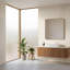 Salle de bain murale 48 "avec lavabo rectangulaire en céramique et 2 tiroirs