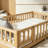 Floor Bed With Fence And Door,Rubber Wood Floor Bed With Safety Guardrails-1200320346-1182625274