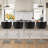 Vasileior Swivel Upholstered Adjustable Height Counter Stool with Metal Frame-1218899359