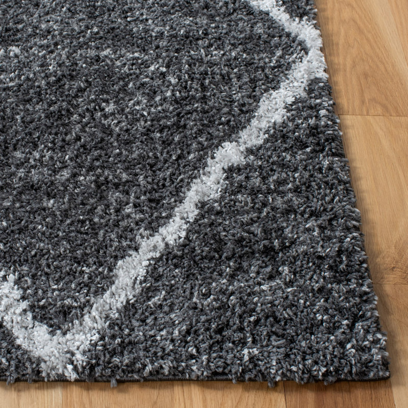 Pouliot Shag 500 Performance Geometric Rug, Rectangle 3' x 5'